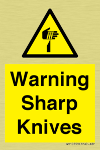 Warning Sharp Knives